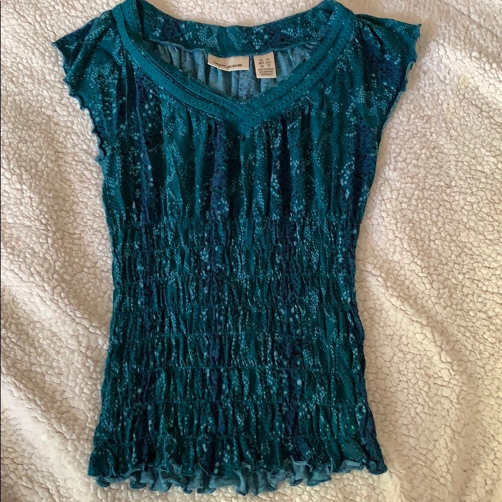 Teal DKNY tank top XS